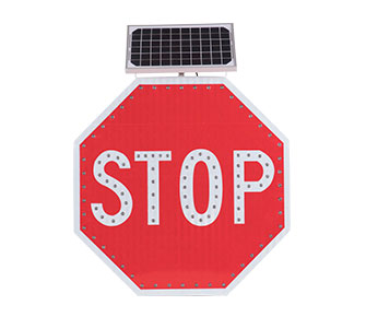 Solar powered led stop signs