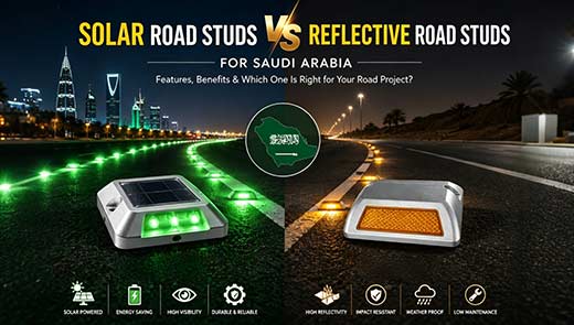 solar-road-studs-vs-reflective-road-stud-for-saudi-arabia