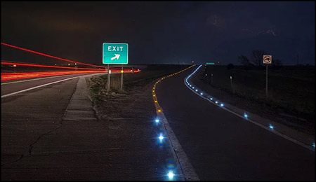 solar road studs