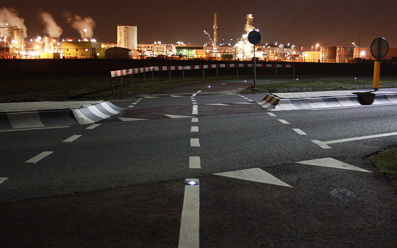 NOKIN Solar Road Stud in the Urban Road