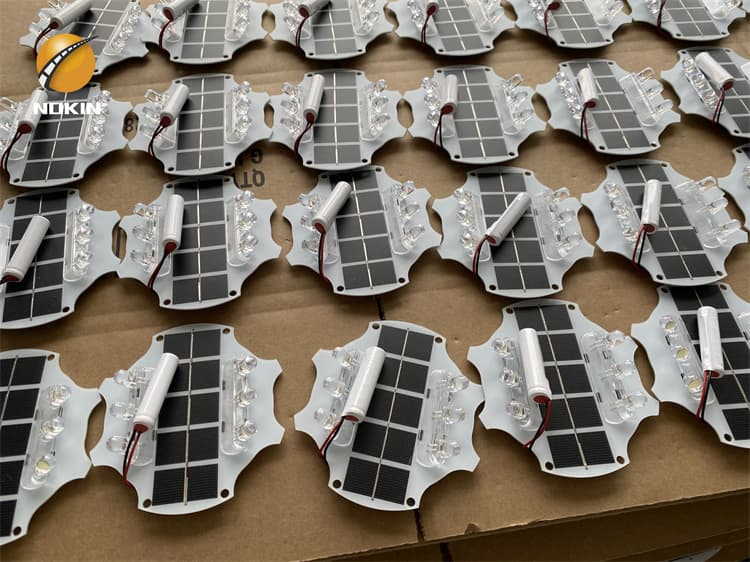 Solar panels give way to road studs